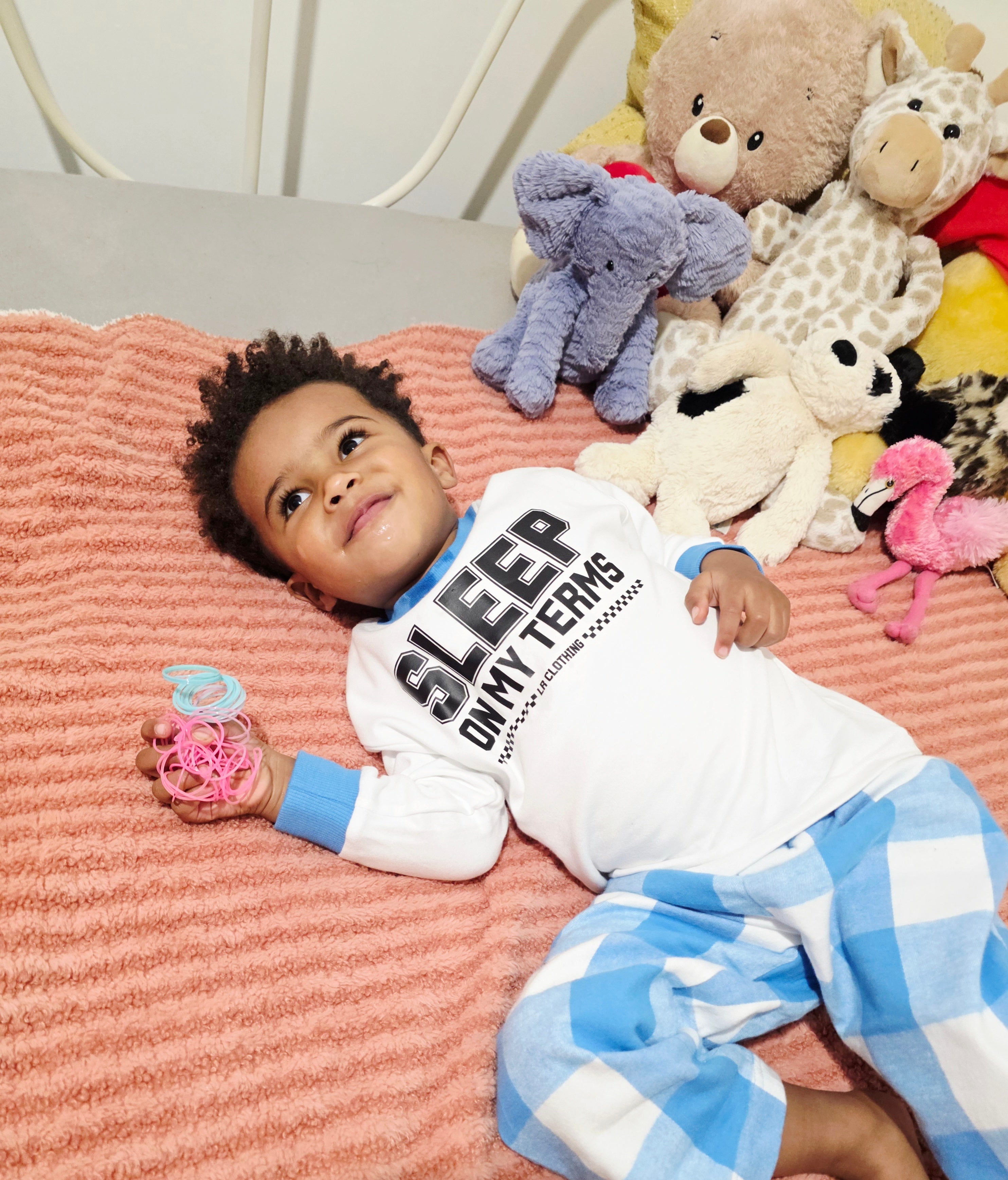 Long Sleeve Checked Pyjamas